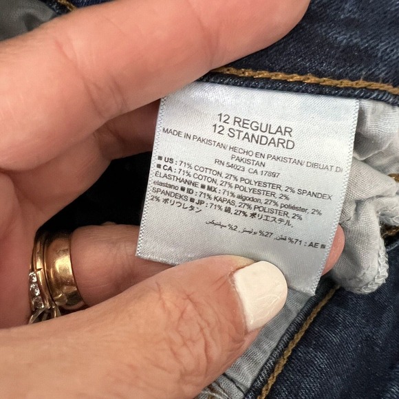 Old Navy Rockstar Skinny Jeans Women's Size 12 Regular Stretch 32” X 28” - Picture 9 of 9